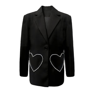 The Heartthrob Long Sleeve Sequin Blazer 0 SA Styles S 