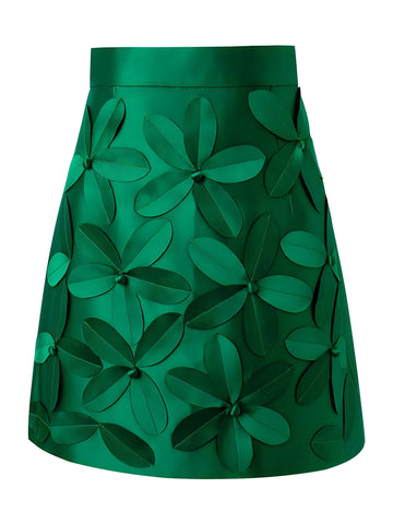 The Lotus High Waist Mini Skirt - Multiple Colors 0 SA Styles Green S 