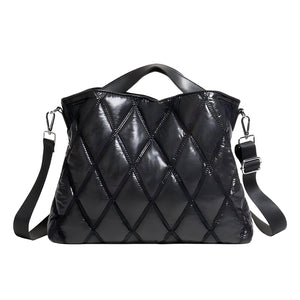The Campbell Quilted Tote Bag - Multiple Colors 0 SA Styles Black 