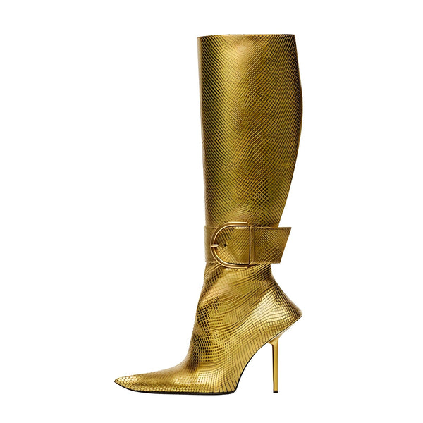 The Devlin Knee-High Boots - Multiple Colors 0 SA Styles Gold EU 34 / US 4.5 