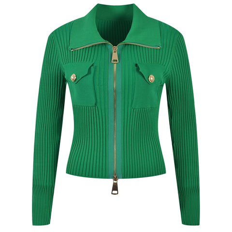 The Blythe Long Sleeve Knitted Cardigan - Multiple Colors 0 SA Styles Green S 