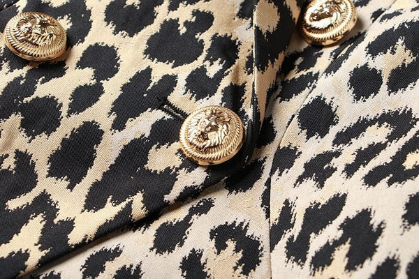 The Leopard Slim Fit Blazer 0 SA Styles 