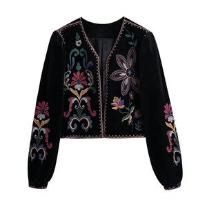 The Iolanthe Embroidered Long Sleeve Blouse SA Formal 3XS 
