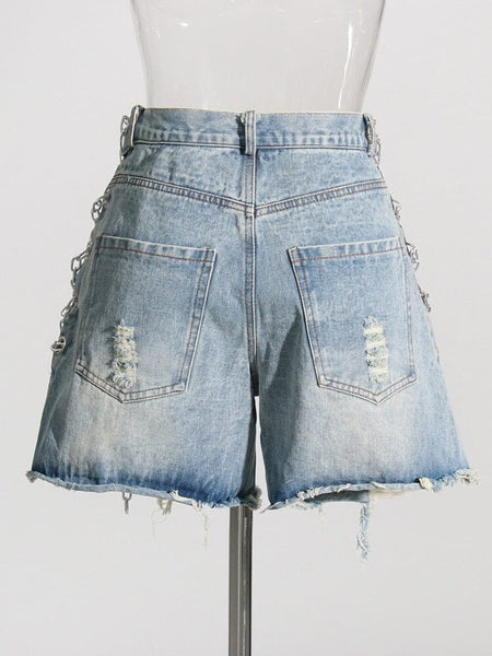 The Calypso High Waist Denim Shorts 0 SA Styles 