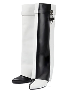 The YinYang Cuffed Knee-High Boots 0 SA Styles EU 34 / US 4.5 