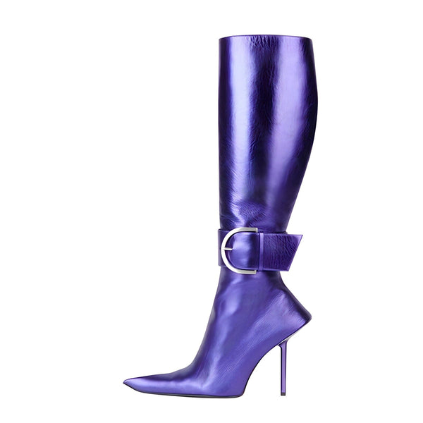 The Devlin Knee-High Boots - Multiple Colors 0 SA Styles Purple EU 34 / US 4.5 
