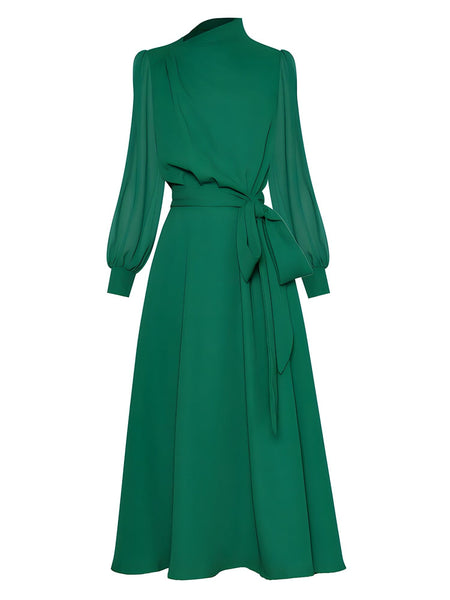 The Elowen Long Sleeve Dress - Multiple Colors 0 SA Styles Green S 