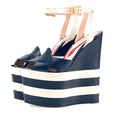The Amora Platform Sandals - Multiple Colors 0 SA Styles Blue EU 34 / US 4.5 