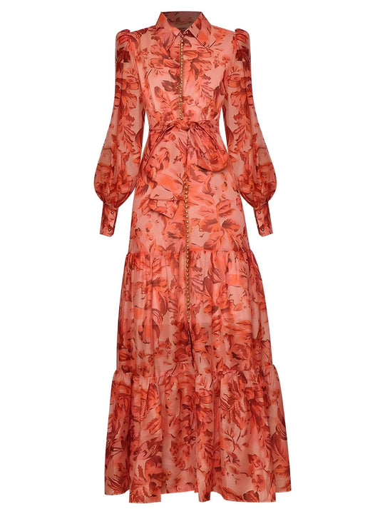 The Sakura Long Sleeve Ruched Dress