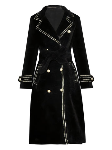 The Eleanor Long Sleeve Winter Overcoat - Multiple Colors SA Studios Black L 
