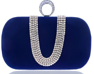 The Trinette Handbag Clutch Purse - Multiple Colors Luke + Larry Blue 