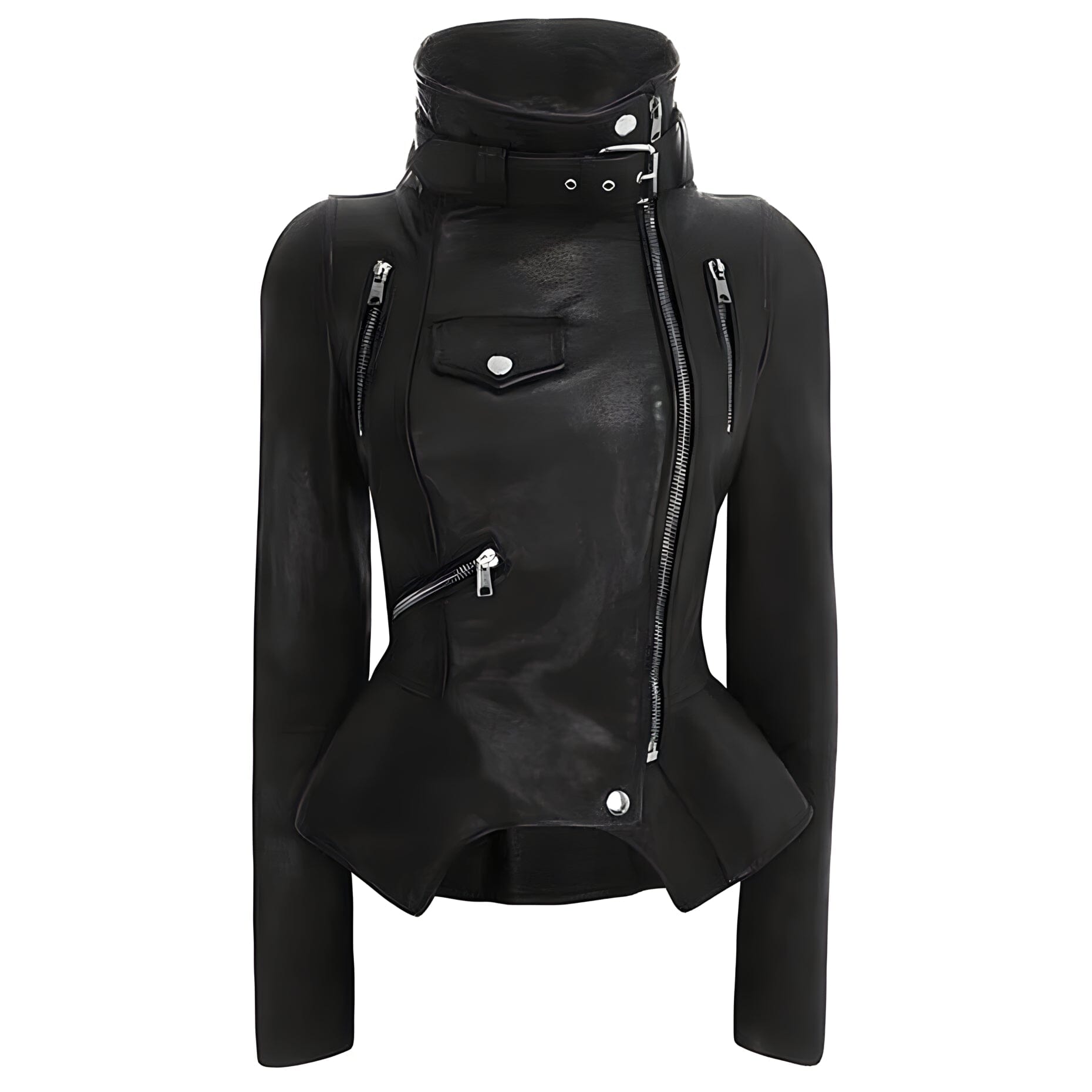 The Monika Faux Leather Moto Jacket Shop5798684 Store S 