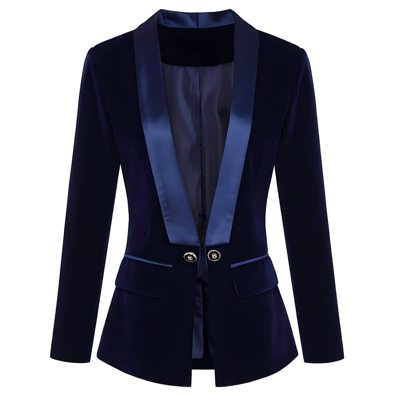 The Camille Velvet Slim Fit Blazer - Multiple Colors Shop5798684 Store Blue S 