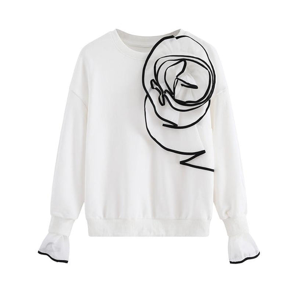 The "Bulb" Pullover Sweater -Multiple Colors SA Studios White XL 