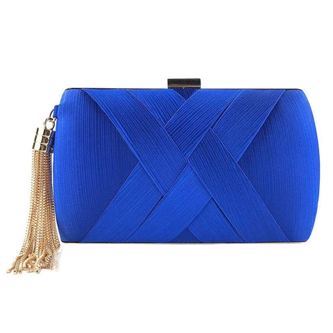 The Nicolette Handbag Clutch Purse - Multiple Colors Luke + Larry Royal Blue 